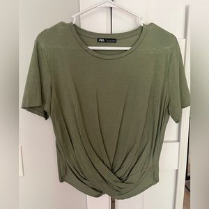 zara cropped tee